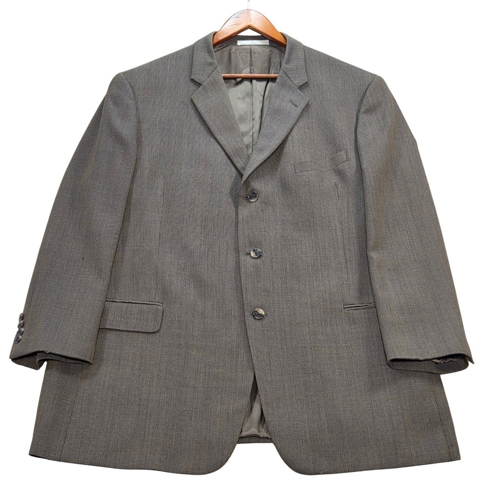 Joseph Abboud‎ Nordstrom Mens Blazer 48L Wool Gray Sport Coat *Read